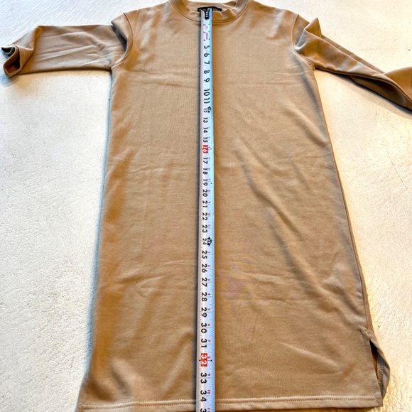 size Small Tall Tan Tshirt Dress - Picture 2 of 3
